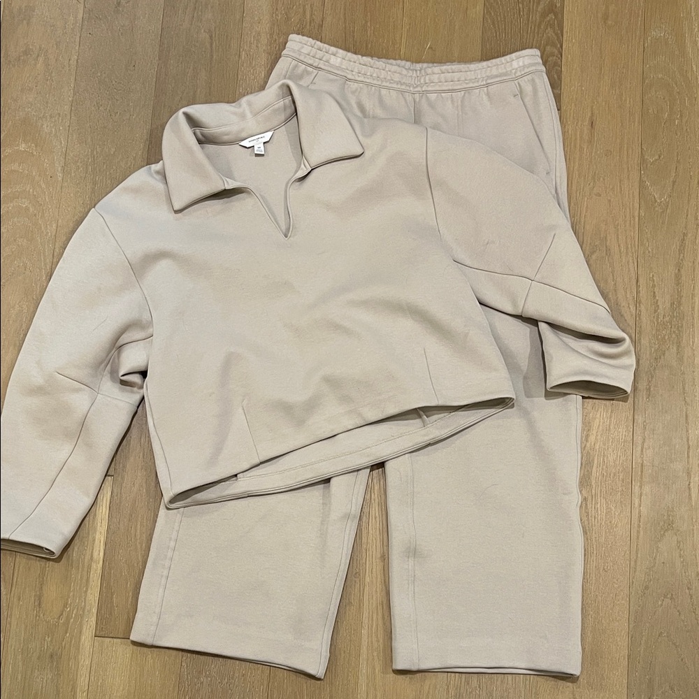 Banana Republic Cream Pants & Jumpsuit Set